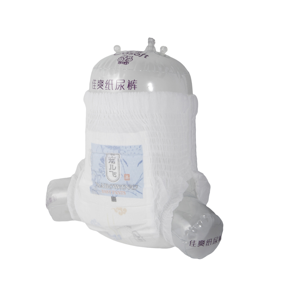 سروال حفاضات أطفال ذو نوعية جيدة قابل للسحب وقابل للتنفس ويمكن التخلص منه من البولي إيثيلين